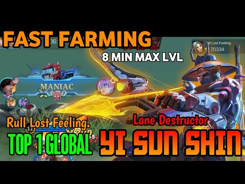 MANIAC!! Fast Farming YSS 8 Min Max Level - Top Global YSS by Rull Lost Feeling. ~ mobile legends