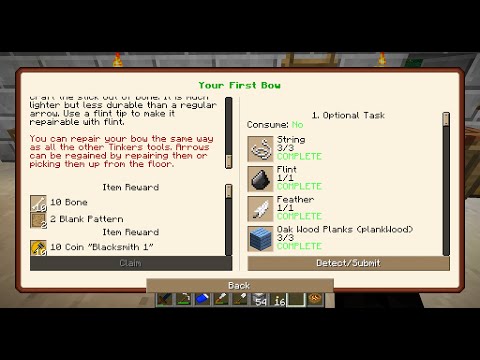 Minecraft Gregtech New Horizons GTNH 2022 Stone Age, How to make a bow ep20