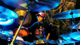 Double Bass Jace performs I&#39;m going to be your god Slayer Drum Cover