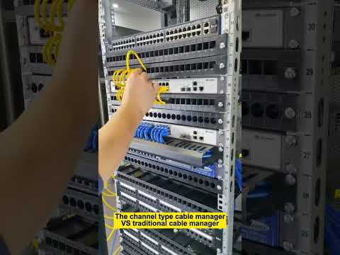 The channel cable manager VS the traditional cable manager