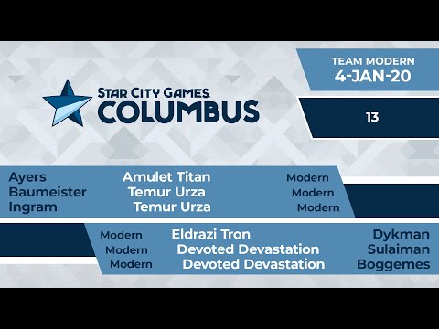 SCGCOL: Round 13 - Ayers, Baumeister, Ingram vs Dykman, Sulaiman, Boggemes | Team Modern