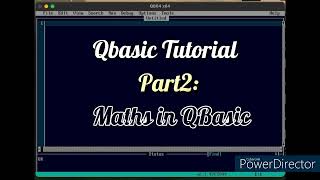 QBasic Tutorial 2 - Maths in Qbasic -  Program 2