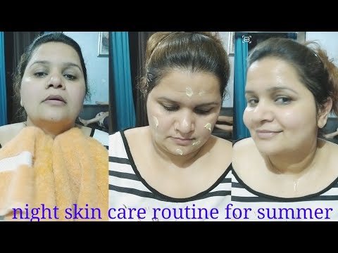 My night skin care routine for summer🤗👍