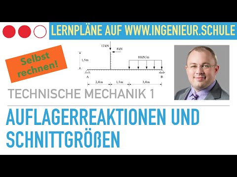 Calculation of support reactions and internal forces – Engineering Mechanics 1
