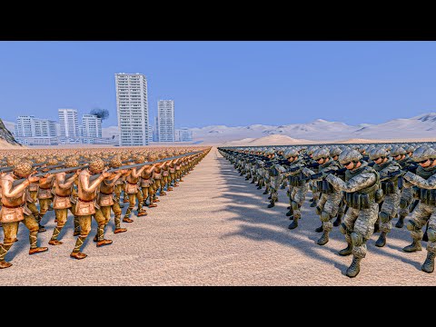 10.000 JAPANESE SOLDIERS vs 5000 MODERN SOLDIERS - Ultimate Epic Battle Simulator UEBS