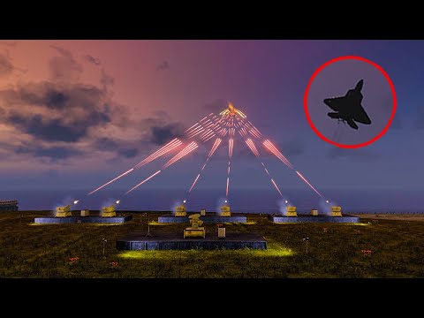 NBS Mantis C-RAM - German Air Defense in Action - Shooting down F-22 Raptor Jets - ARMA 3