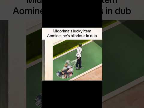 Midorima’s lucky item Aomine | Kuroko no Basket #anime #kurokonobasket #aomine #midorima