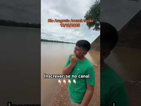 Rio Araguaia Aruanã Goiás enchendo #rioaraguaia #shorts #paisagemnatural #naturezasurpreendente