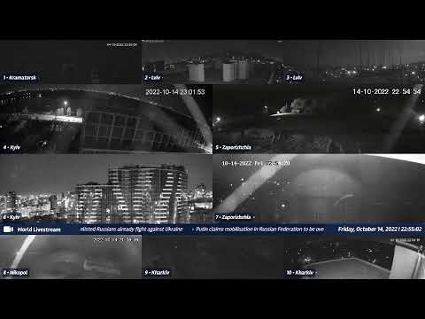 Live views from Ukraine 10/14/2022 B - Kramatorsk, Kharkiv, Kyiv, Zaporizhzhia and other cities