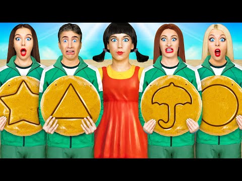 Gerçek Hayatta Squid Game Oynamak Meydan okumak #2 Multi DO Challenge