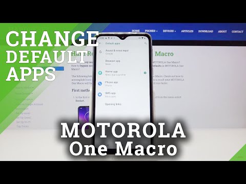 How to Manage Default Apps in MOTOROLA One Macro – Enter Default Apps Settings