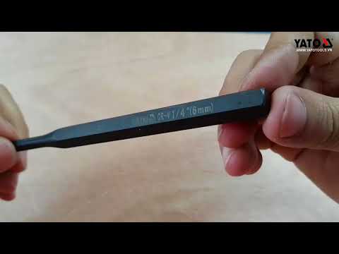 Пробойник слесарный YATO 6 мм, длина 150 мм (YT-47145) Пробойник слесарный YATO 6 мм, длина 150 мм (YT-47145)