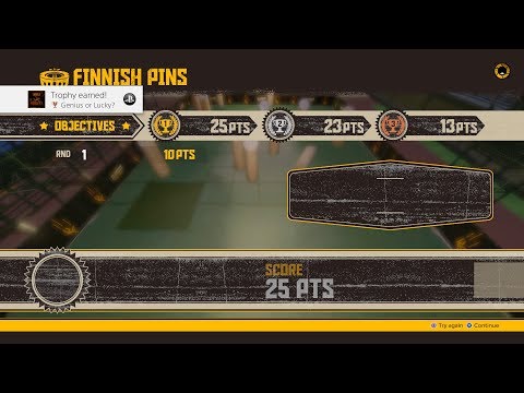 FlatOut 4: Total Insanity - PS4 TROPHY "Genius or Lucky" WITH FINNISH PINS