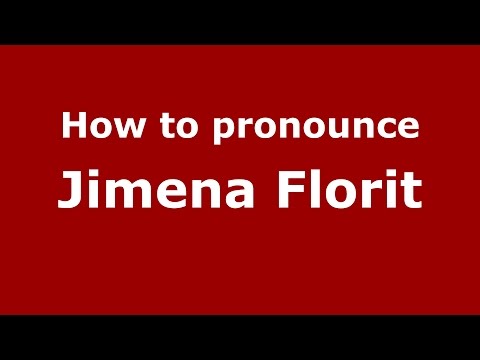 How to pronounce Jimena Florit (Spanish/Argentina) - PronounceNames.com