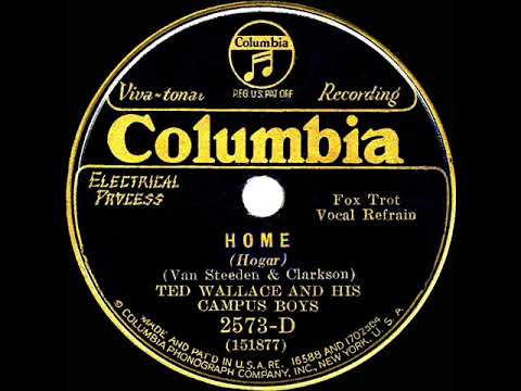 1931 Ted Wallace - Home (vocal trio, incl. Elmer Feldkamp)