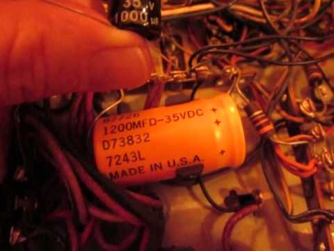 How To Replace Big Capacitors - SHP Amplifier - Seeburg Jukebox