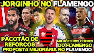 JORGINHO A CAMINHO do FLAMENGO ! 3 ANOS DE CONTRATO e SALÁRIOS AJUSTADOS