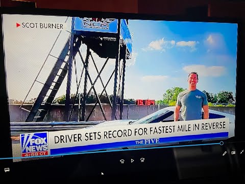 Guinness World Record Fastest 1 Mile Driving in Reverse in unmodified production 2017 C7 Corvette
