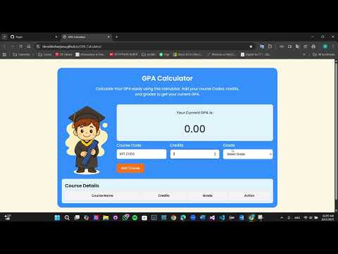 Gpa Calculator Html Css Javascript