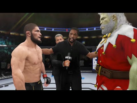 Khabib vs. Santa Hulk - EA Sports UFC 4 - Champion Fight