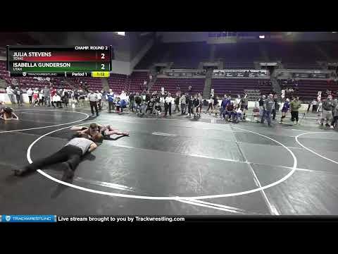 122 Lbs Champ. Round 2 - Isabella Gunderson, Utah Vs Julia Stevens, Texas 117f