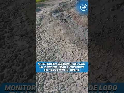 Monitorean volcanes de lodo en Córdoba tras activación en San Pedro de Urabá