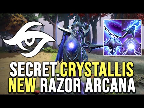 Secret.Crystallis spamming NEW Razor Arcana Dota 2