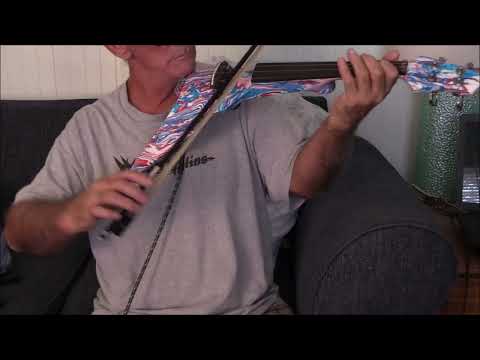 Wood Violins Viper Electric 4 String Violin Early Prototype Hydro Dip Marble image 16