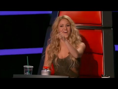 Shakira speaking Greek & Portuguese on The Voice