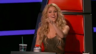 Shakira speaking Greek &amp; Portuguese on The Voice