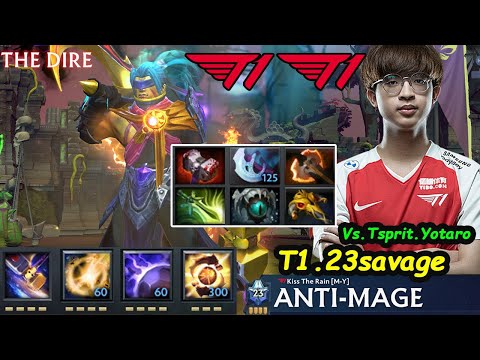 T1 23savage [Anti Mage] 12K MMR Carry - Ready For The International 10 vs TSpirit Yatoro Dota 2