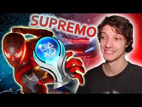 RESOLVI PLATINAR O SPIDER-MAN MILES MORALES... SÓ QUE NA MAIOR DIFICULDADE  - REVI PLATINA