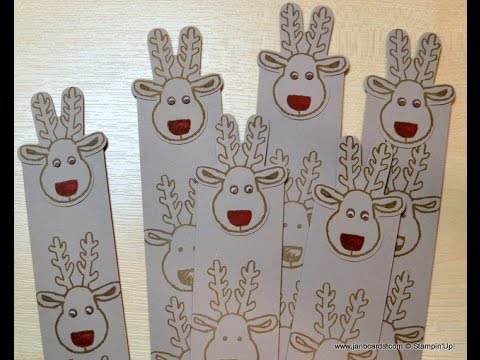 No.205 - Magnetic Reindeer Bookmarker - JanB UK Stampin' Up! Demonstrator Independent