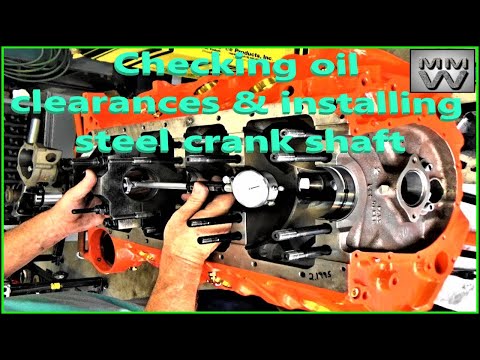 Checking oil clearances & installing steel crank shaft...#4 Chevy 454 Big Block Performance Build..