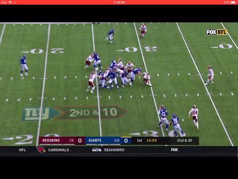 Orleans Darkwa’s 75-Yard Touchdown Run | Redskins vs Giants Week 17