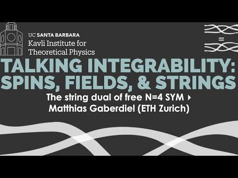 The string dual of free N=4 SYM ▸ Matthias Gaberdiel (ETH Zurich)
