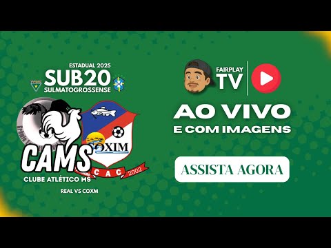 Gremio Real/Atlético MS vs Coxim | SUB20 - RODADA 09 (ESTADUAL)