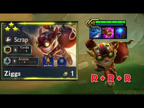 ZIGGS CARRY SPAM R | 6 YORDLE + 4 ARCANIST | TFT SET 6.5