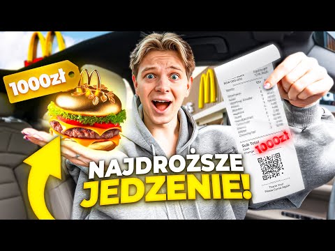 TESTUJĘ NAJDROŻSZE JEDZENIE Z FAST FOODÓW 😱 | Dominik Rupiński