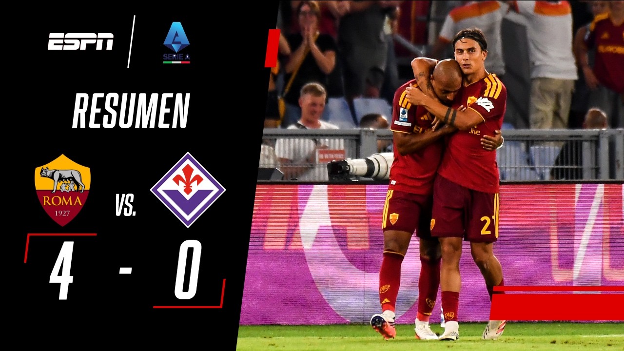 ¡DYBALA Y MALEN GUIARON A LA LOBA EN LA GOLEADA ANTE LA FIORE! | AS Roma 4-0 Fiorentina | RESUMEN