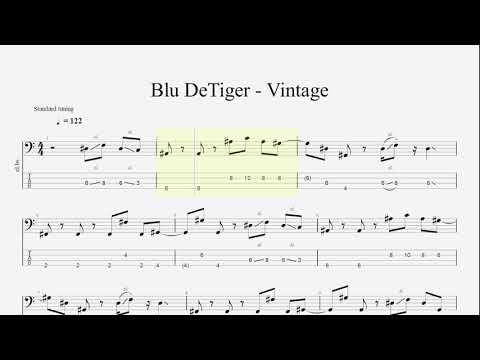 Blu DeTiger - Vintage (Bass Tabs)