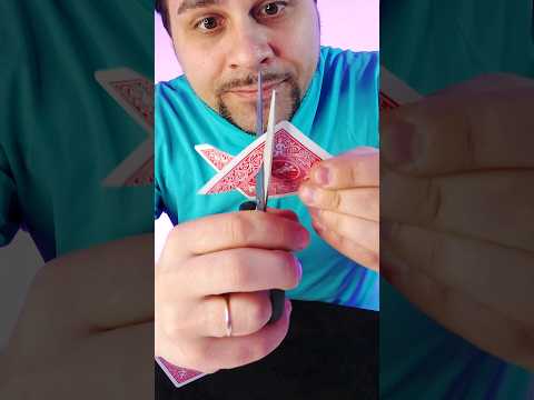 Bitten and restored card 😱Magic Trick TUTORIAL 🪄