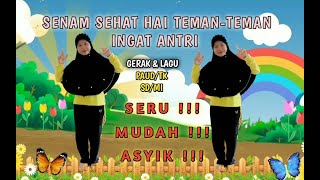 Download lagu SENAM HAI TEMAN TEMAN INGAT ANTRI ||  SERU UNTUK PAUD/TK SD/MI || OLAHRAGA MENYENANGKAN #GURUPAUD mp3