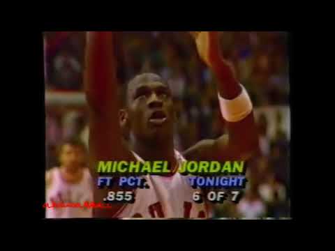 1985.02.12 - Temp Regular - Chicago Bulls vs Detroit Pistons (rookie Michael Jordan 49 Pts)