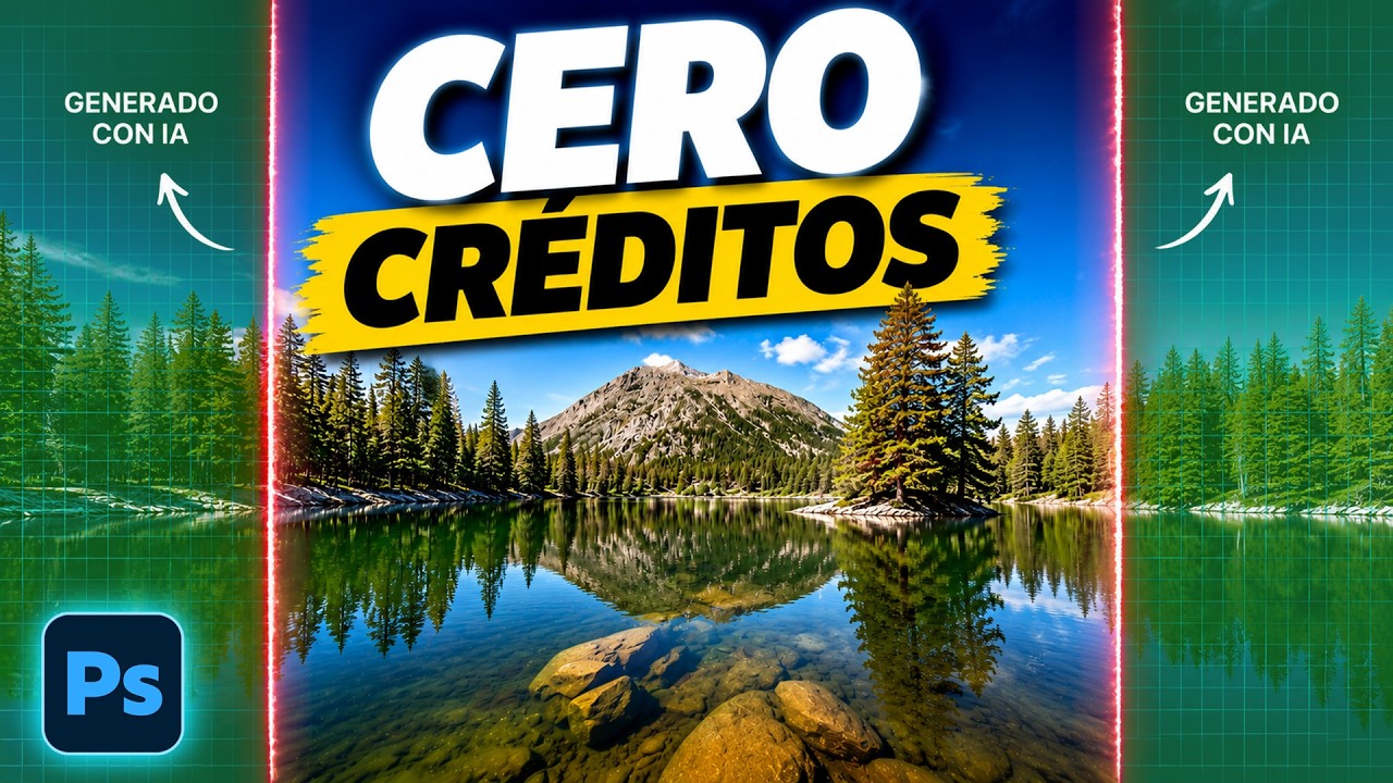 ⭐ TRUCO del RELLENO GENERATIVO en Photoshop 😱 ¡No gasta CRÉDITOS!