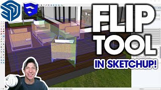 How to Use the New FLIP TOOL in SketchUp! (New 2023 Feature!)