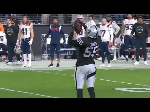 PATRIOTS FUMBLE LATERAL & RAIDERS CHANDLER JONES SCORES GAME WINNING TOUCHDOWN 😱