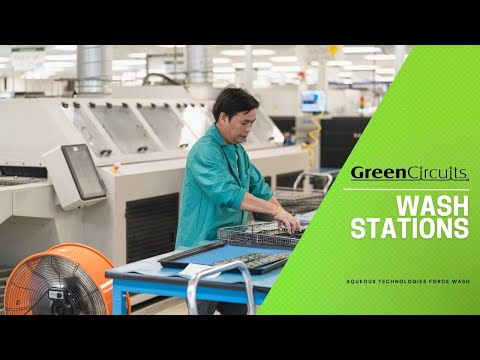 PCB Cleaning Process — Aqueous Technologies Force Wash at Green Circuits