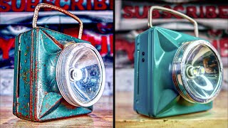 1949 old Rusty  Lantern - Restoration