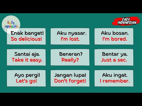 TOP 100 Easy Bahasa Indonesia Phrases for Daily Conversation | Speak Indonesian Like a Native!